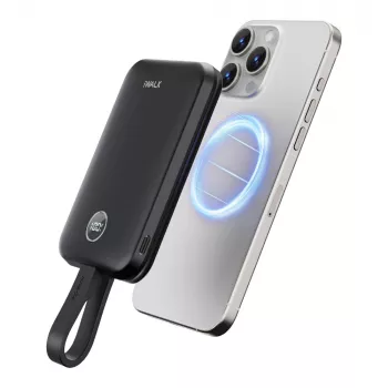 Magnetic Portable Charger for Apple: Snap-On Power Guide
