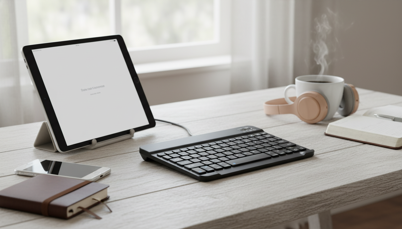 Mini Bluetooth Keyboard for iPad & iPhone: Travel Typing