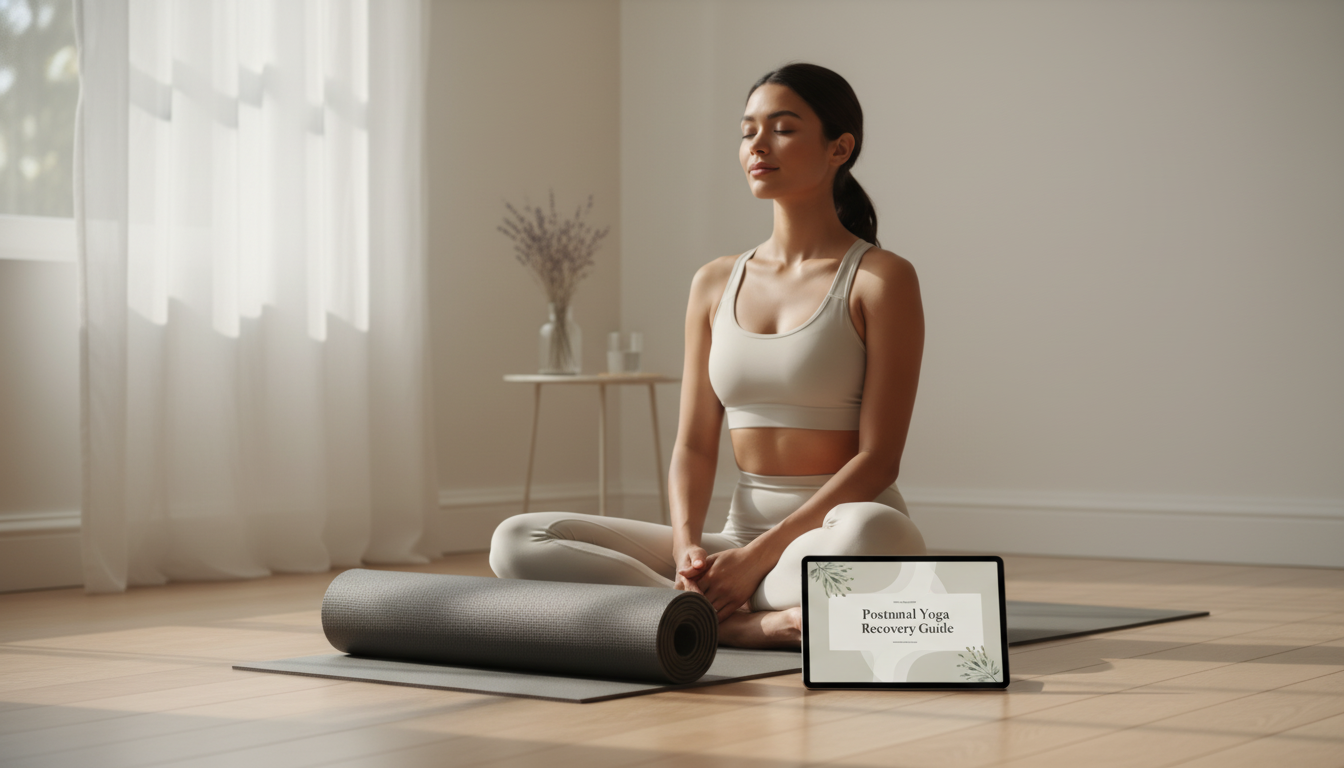 Postnatal Yoga for Pelvic Floor Recovery (10–15 Min)