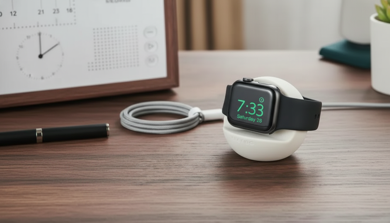 Silicone Apple Watch Charging Stand: Stable, Tidy Dock