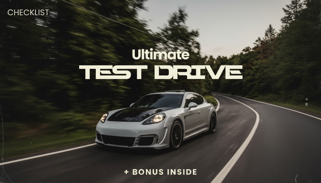 Test Drive Checklist: Spot Red Flags & Buy Confident