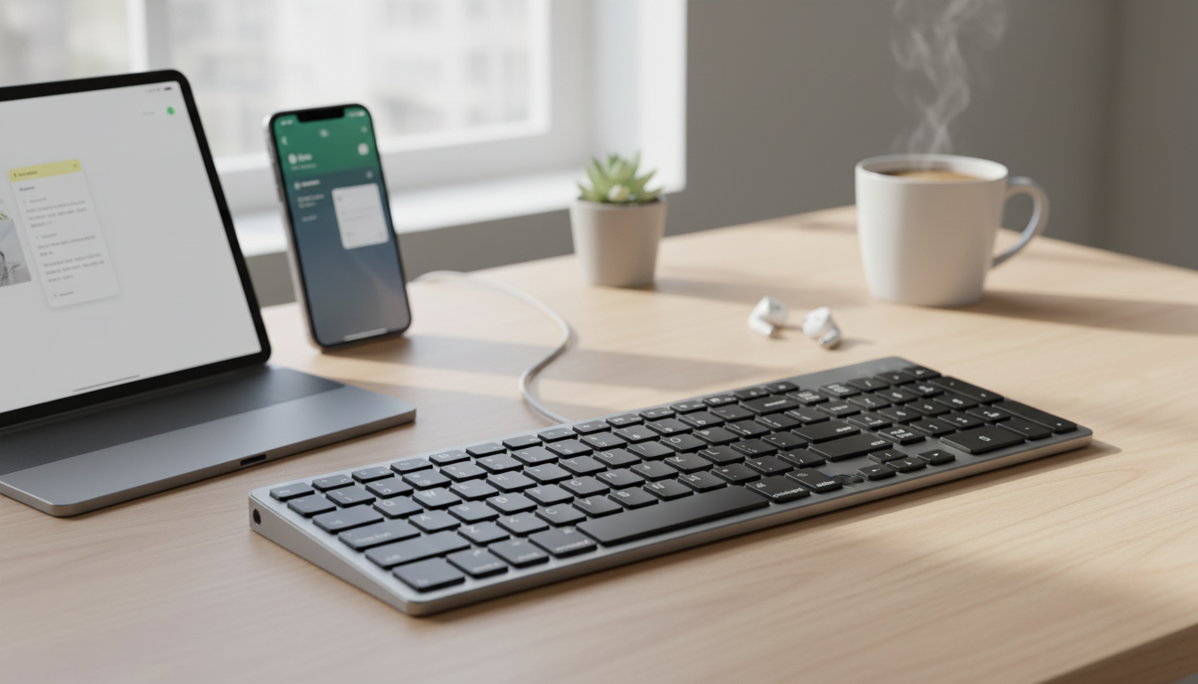 Ultra-Slim Bluetooth Keyboard for Mac, iPad & iPhone