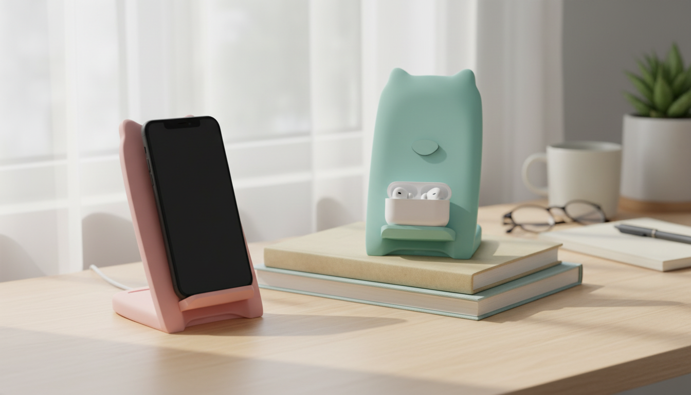 10W Qi Wireless Charger Stand: Fast, Upright Charging