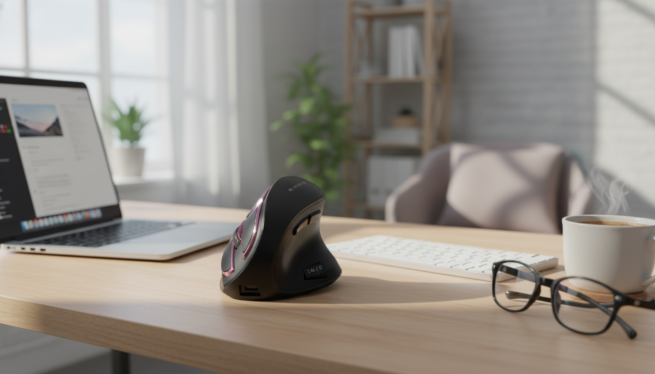 Rechargeable Bluetooth Vertical Mouse for Mac & PC