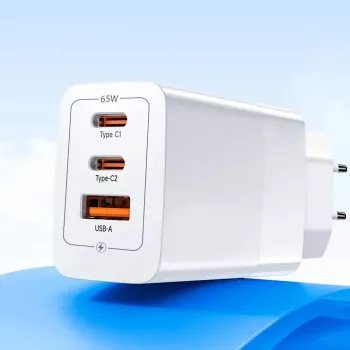 65W GaN USB-C Charger for iPhone, iPad & MacBook