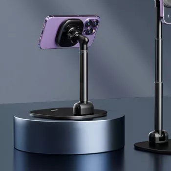Foldable MagSafe Phone Stand: 360° Rotate, Height Adjust